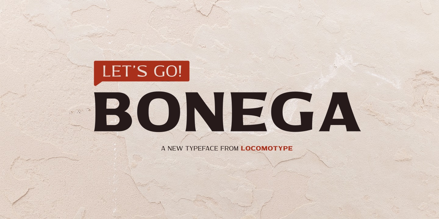 Пример шрифта Bonega #1